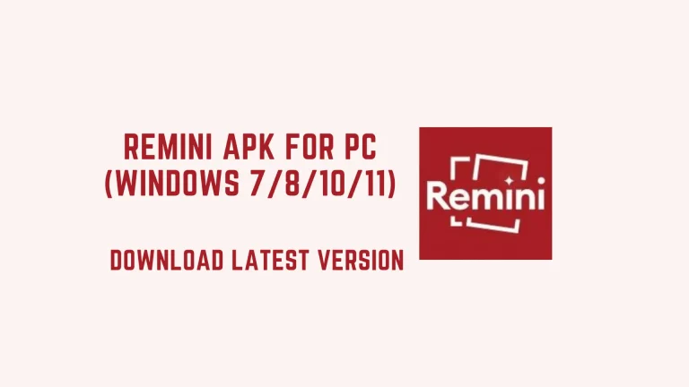 Remini apk for pc windows